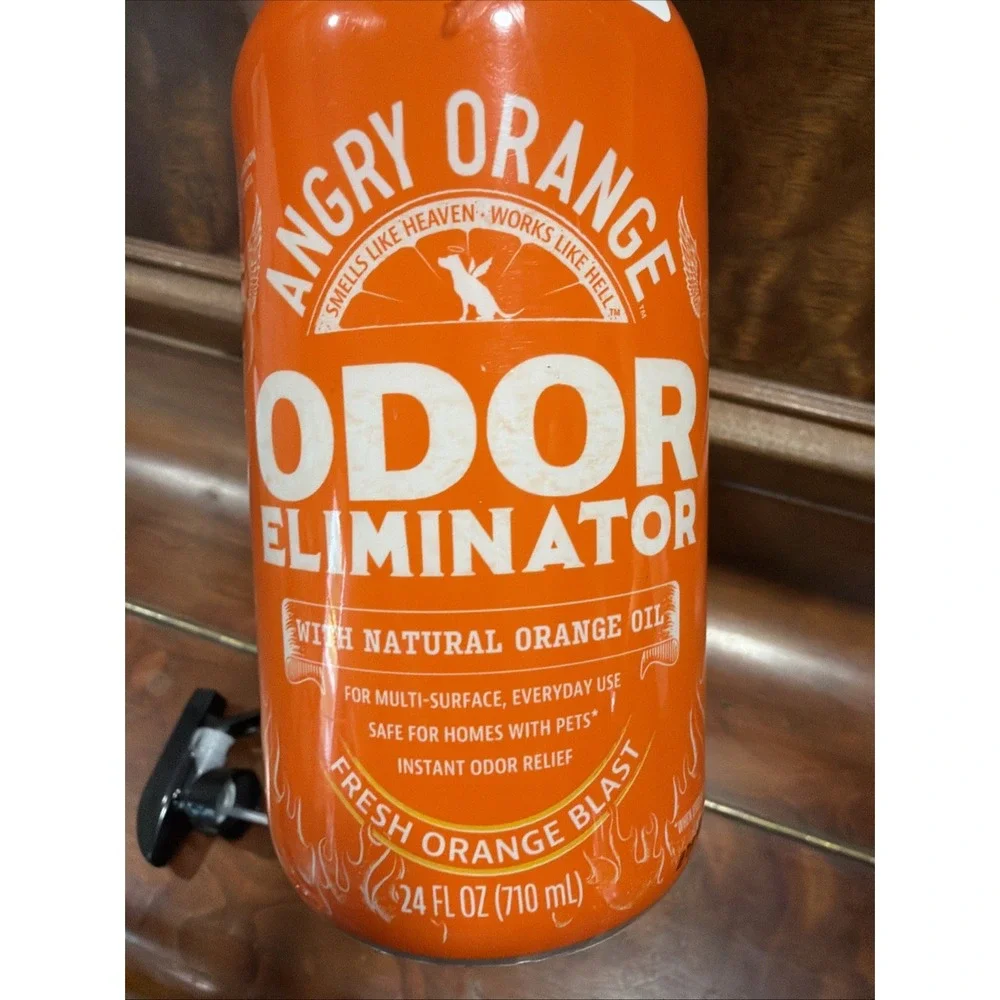 ANGRY ORANGE Pet Odor Eliminator for Dog and Cat Urine, Carpet 24oz, orange